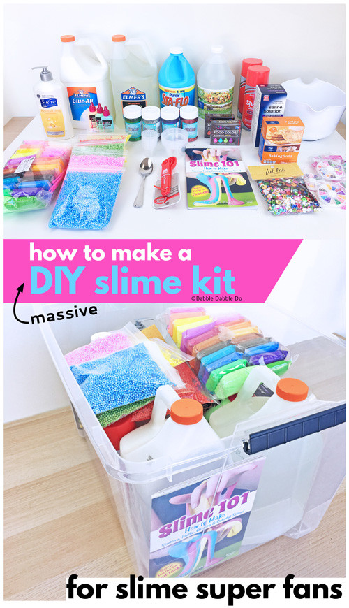 Best ideas about Slime Kit DIY
. Save or Pin How to Make Your Own Massive DIY Slime Kit Babble Dabble Do Now.