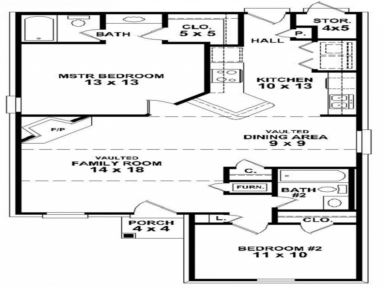 Best ideas about Small 2 Bedroom House Plans
. Save or Pin Simple 2 Bedroom House Floor Plans Small Two Bedroom House Now.