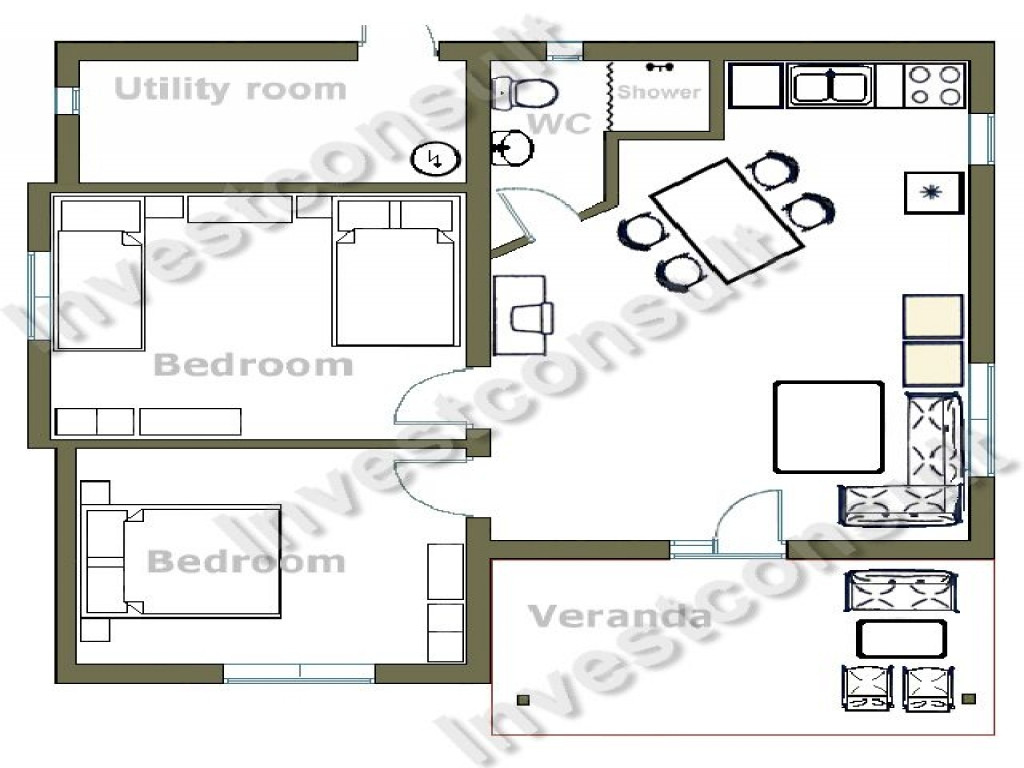 Best ideas about Small 2 Bedroom House Plans
. Save or Pin Small Two Bedroom House Floor Plans Small Two Bedroom Now.