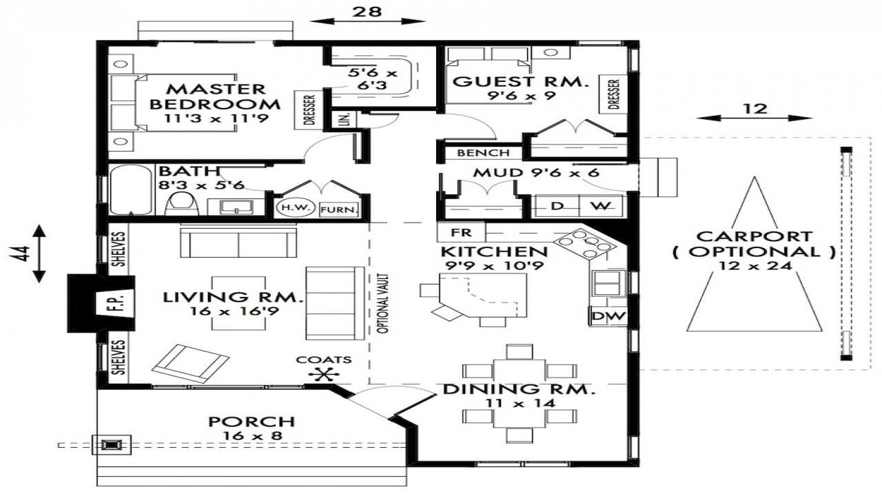 Best ideas about Small 2 Bedroom House Plans
. Save or Pin 2 Bedroom Plans Small Cottage 2 Bedroom Cottage House Now.