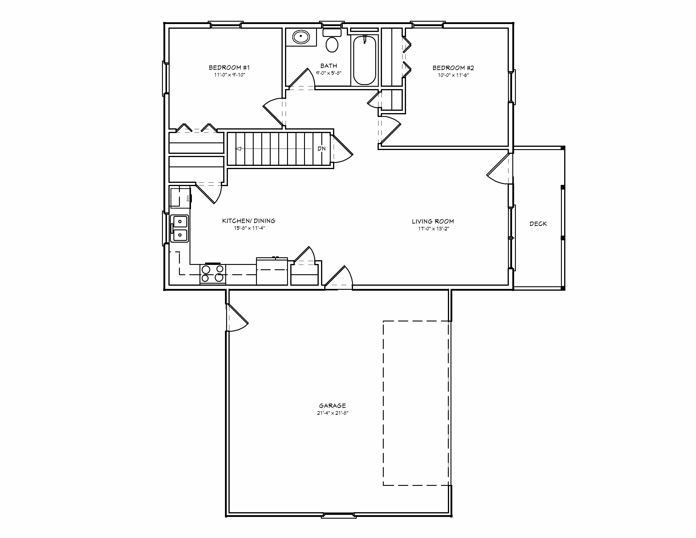 Best ideas about Small 2 Bedroom House Plans
. Save or Pin Small House Plan D67 884 Small 2 Bedroom Houseplan Cabin Now.