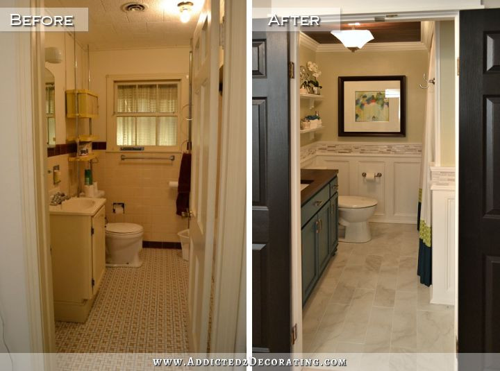 Best ideas about Small Bathroom Remodels Before And After
. Save or Pin Hallway Bathroom Remodel Before & After – Addicted 2 Now.