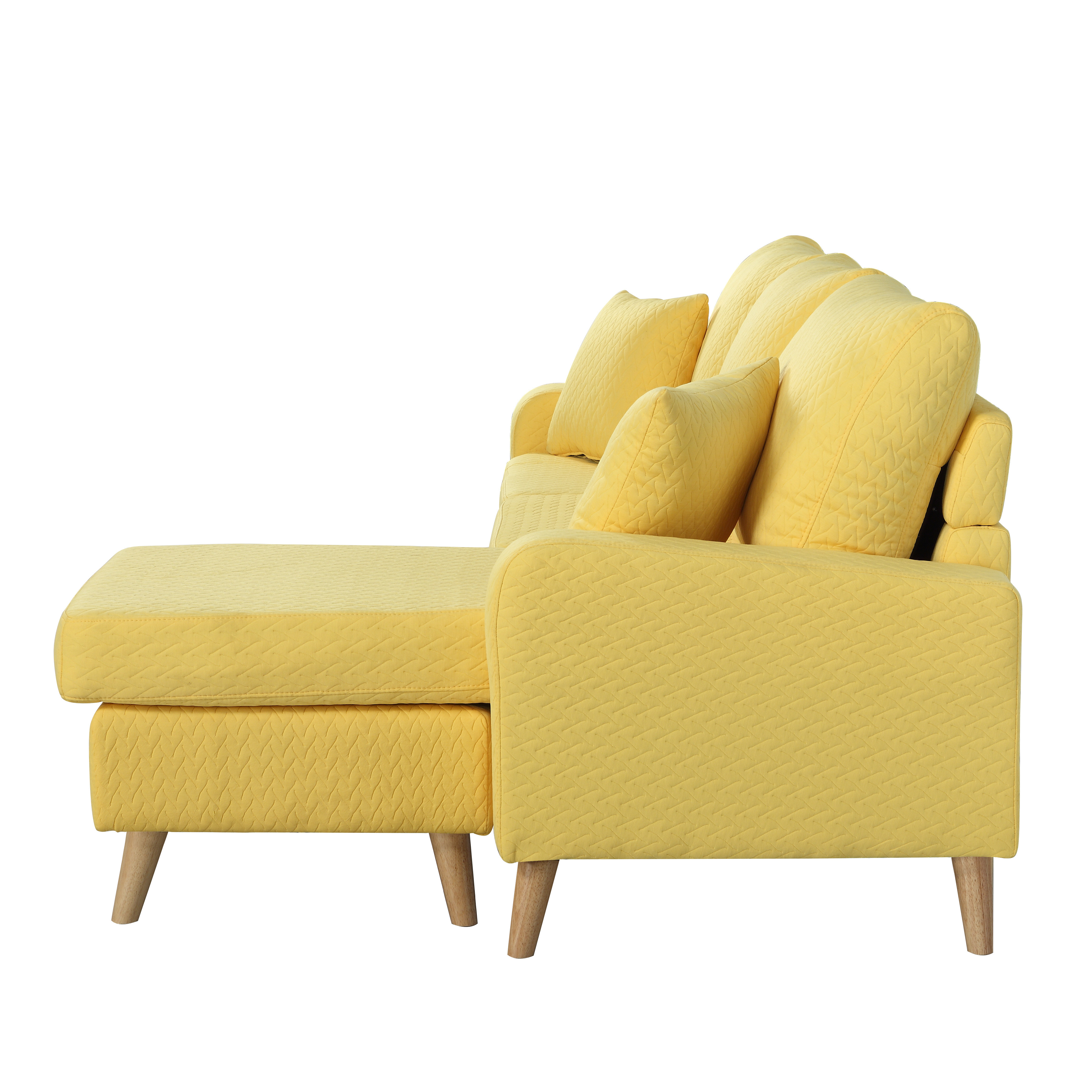 Best ideas about Small Chaise Sofa
. Save or Pin Modern Fabric Small Space Sectional Sofa with Reversible Now.