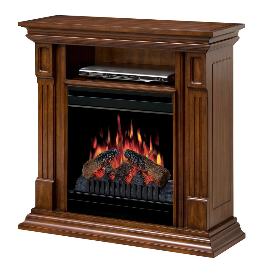 Best ideas about Small Fireplace Tv Stand
. Save or Pin Deerhurst Burnished Walnut Electric Fireplace Mantel Now.