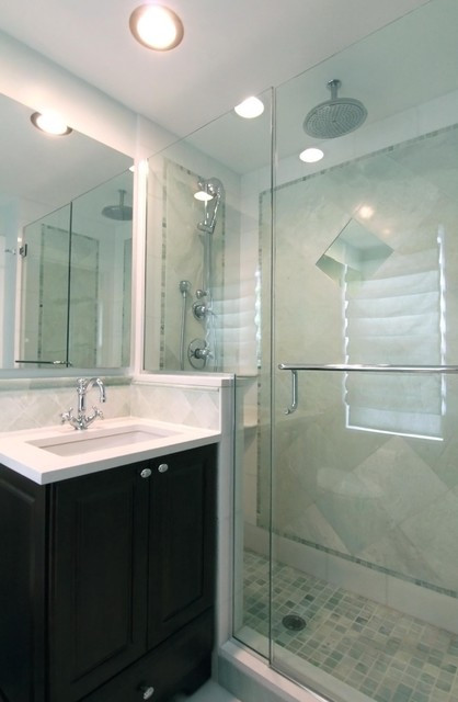 Best ideas about Small Master Bathroom
. Save or Pin Evanston small master Traditional Bathroom chicago Now.