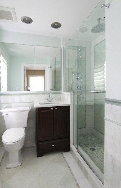 Best ideas about Small Master Bathroom
. Save or Pin Evanston small master Traditional Bathroom Chicago Now.