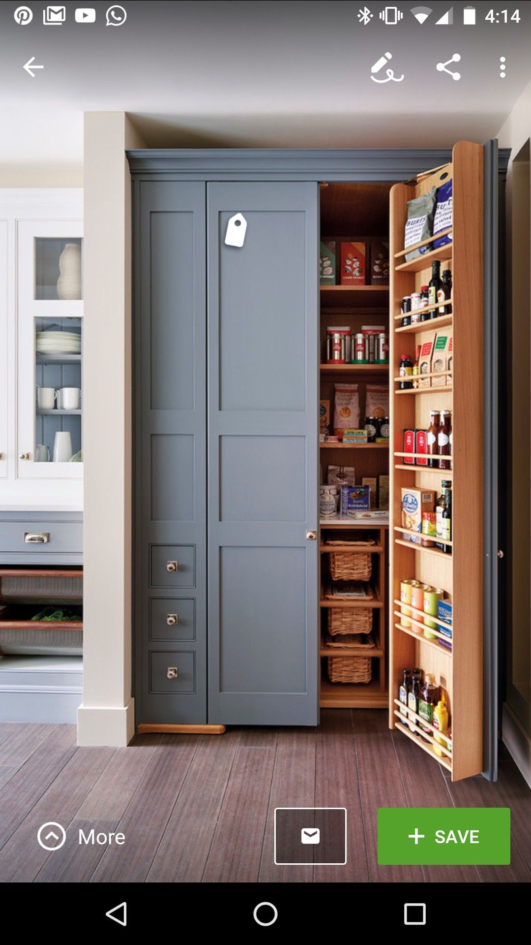Best ideas about Small Pantry Cabinet
. Save or Pin Pin by Sophie Allvin on Kitchen Now.