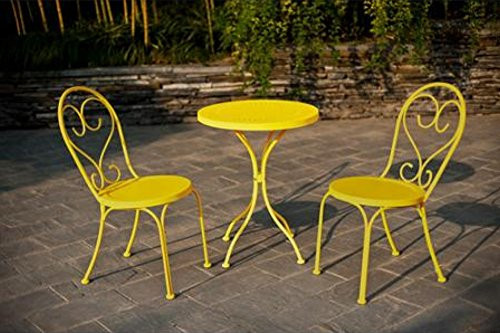 Best ideas about Small Patio Table And Chairs
. Save or Pin Small Space Scroll 3 Piece Chairs & Table Outdoor Now.