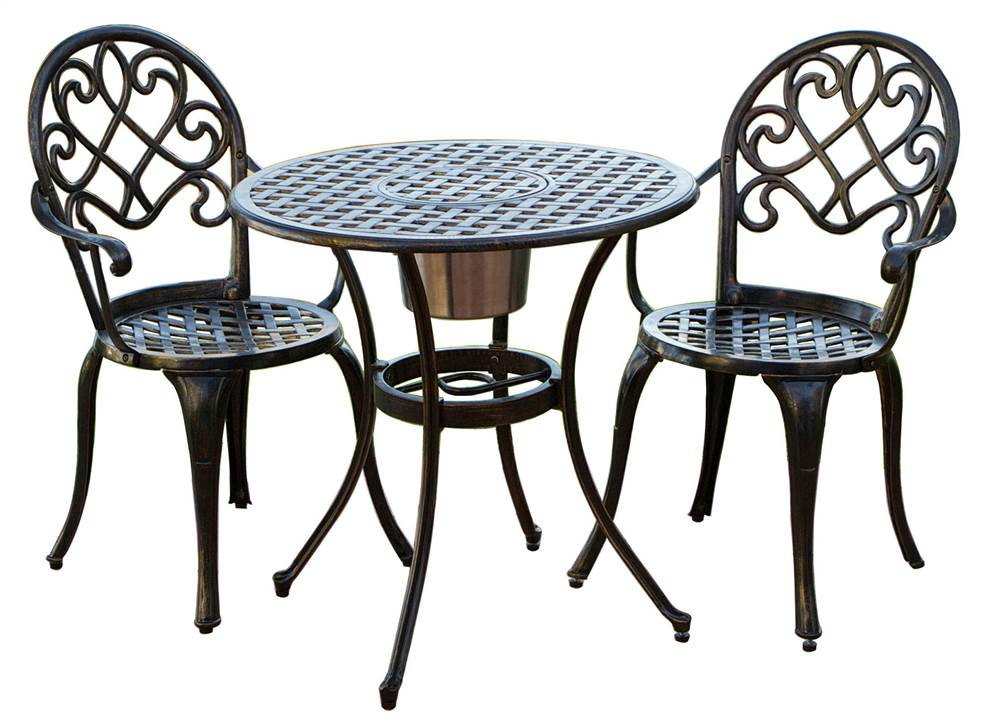 Best ideas about Small Patio Table And Chairs
. Save or Pin 3 Pc Outdoor Bistro Furniture Set in Brown Walmart Now.
