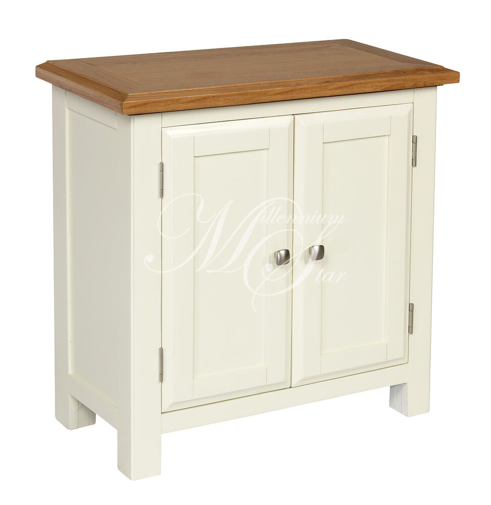 Best ideas about Small Storage Cabinets With Doors
. Save or Pin IVORY PAINTED OAK SMALL TWO DOOR CUPBOARD CABINET STORAGE Now.