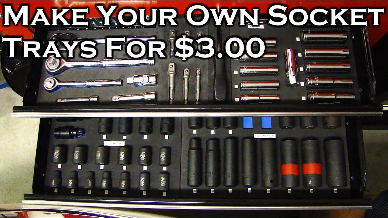 Best ideas about Socket Organizer DIY
. Save or Pin Make Your Own Socket Trays for $3 00 Now.