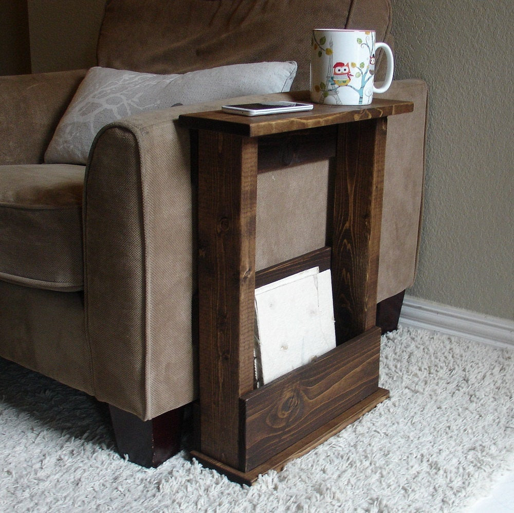 Best ideas about Sofa Arm Table
. Save or Pin Sofa Chair Arm Rest Table Stand with Storage Pocket for Now.