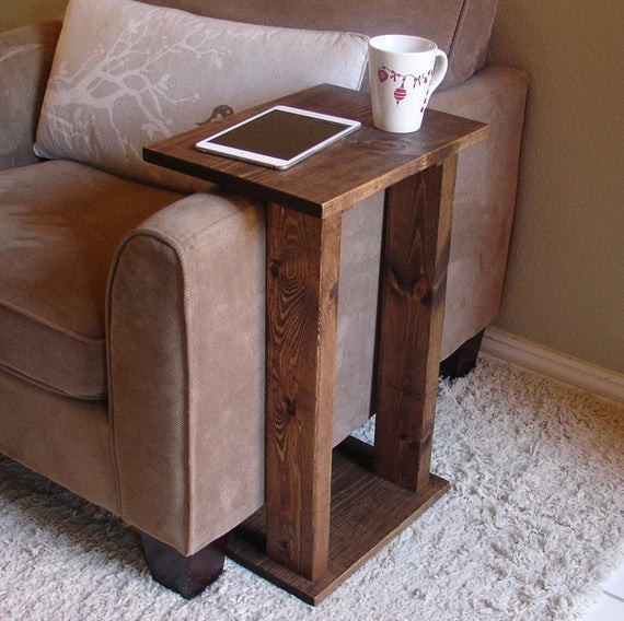 Best ideas about Sofa Arm Table
. Save or Pin Sofa Chair Arm Rest Tray Table Stand II by KeoDecor on Etsy Now.