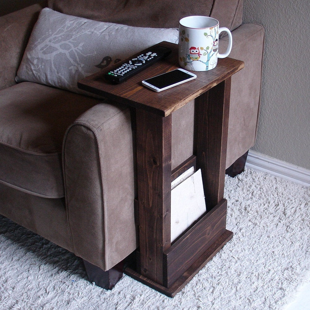 Best ideas about Sofa Arm Table
. Save or Pin Sofa Chair Arm Rest Table Stand II with Storage Pocket for Now.