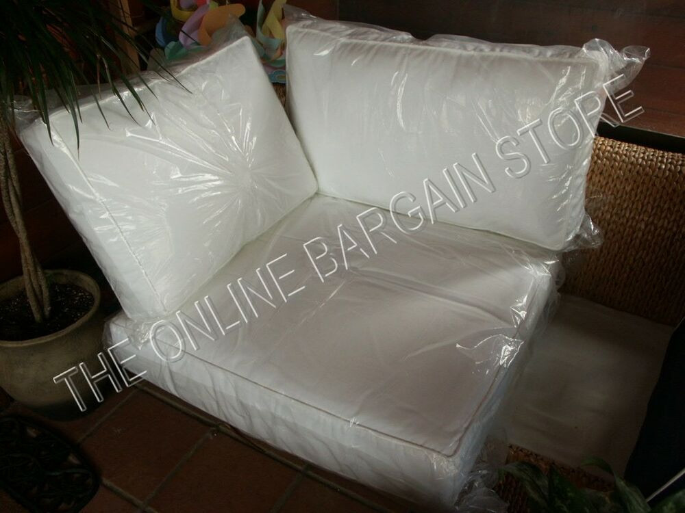 Best ideas about Sofa Cushions Replacement
. Save or Pin 3 pc Pottery Barn Stratton Sofa Sectional replacement Now.