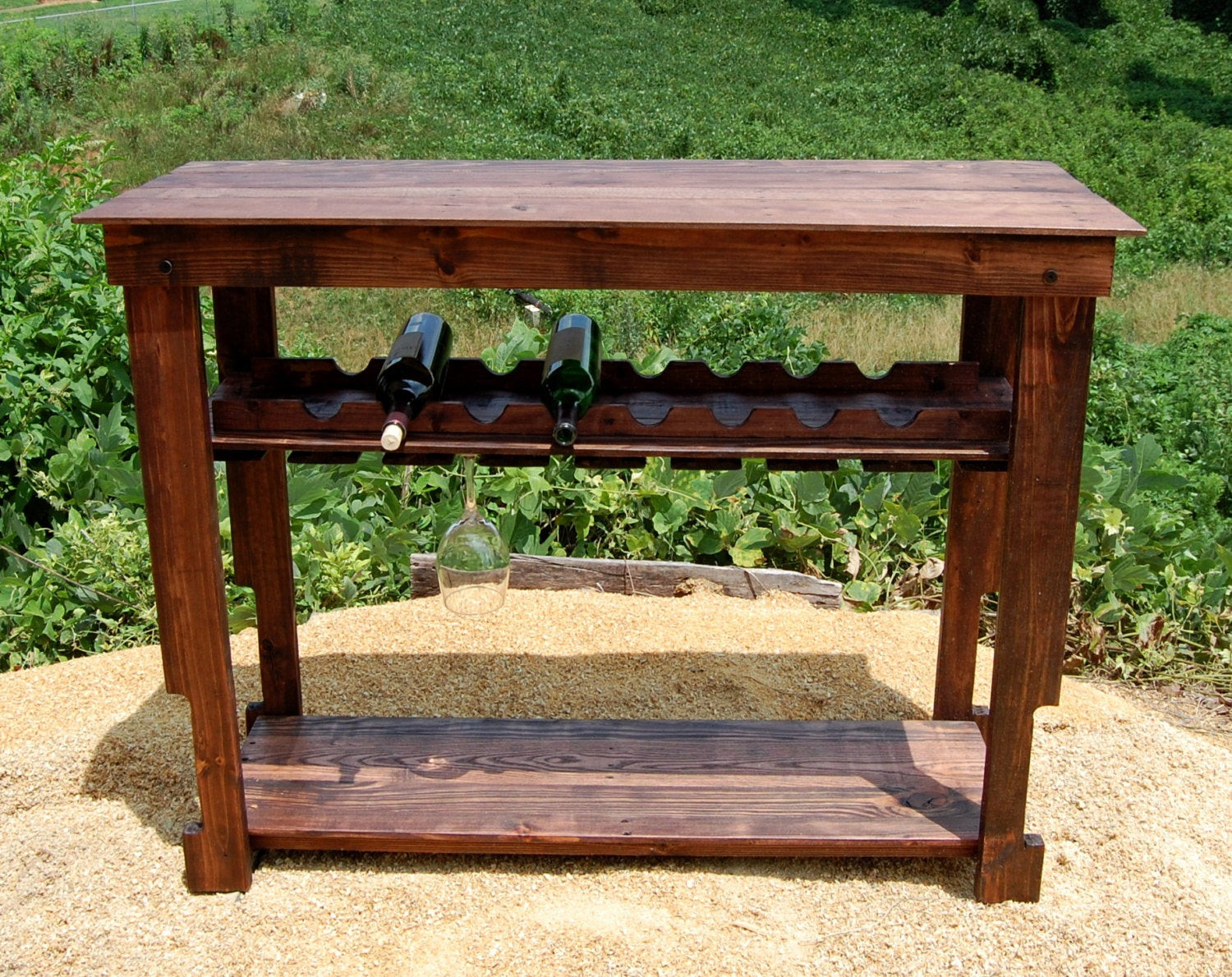 Best ideas about Sofa Table With Wine Rack
. Save or Pin Wine Rack Table Modern Bar Console by LooneyBinTradingCo Now.