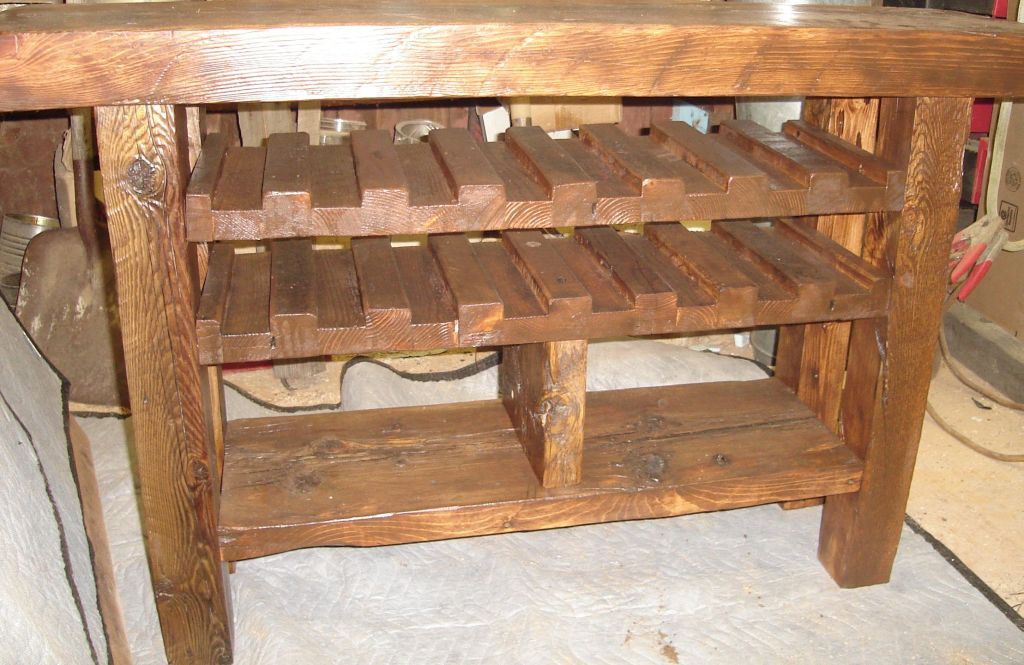 Best ideas about Sofa Table With Wine Rack
. Save or Pin Custom Made Reclaimed Barnwood Bathroom Vanity Now.