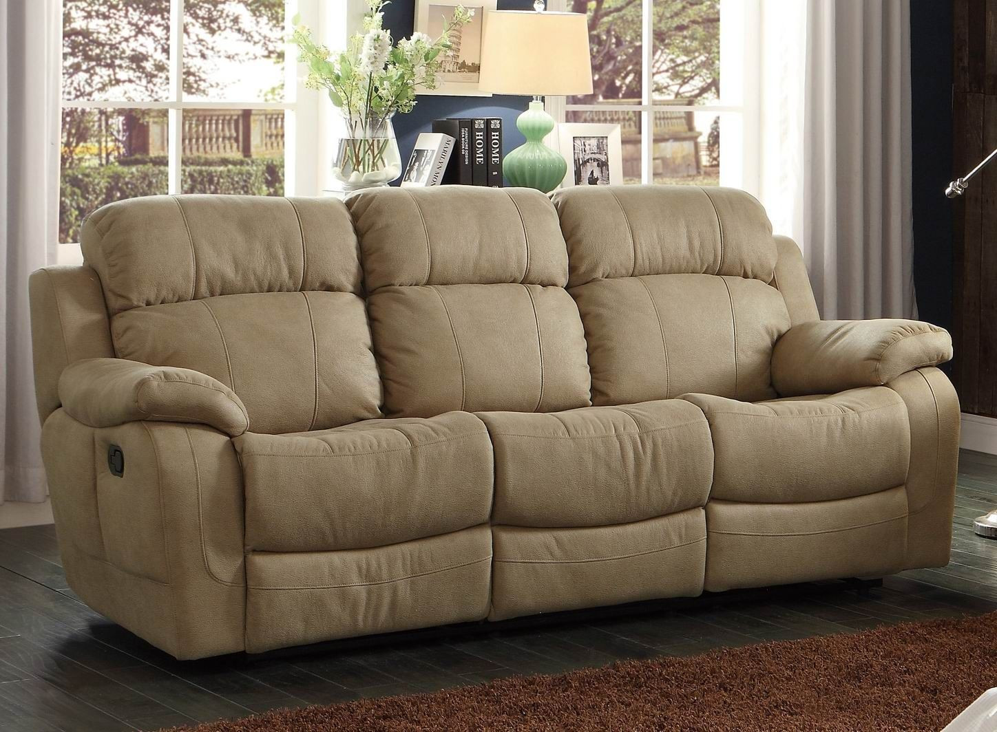 Best ideas about Sofa With Cup Holders
. Save or Pin Marille Camel Double Reclining Sofa With Center Drop Down Now.