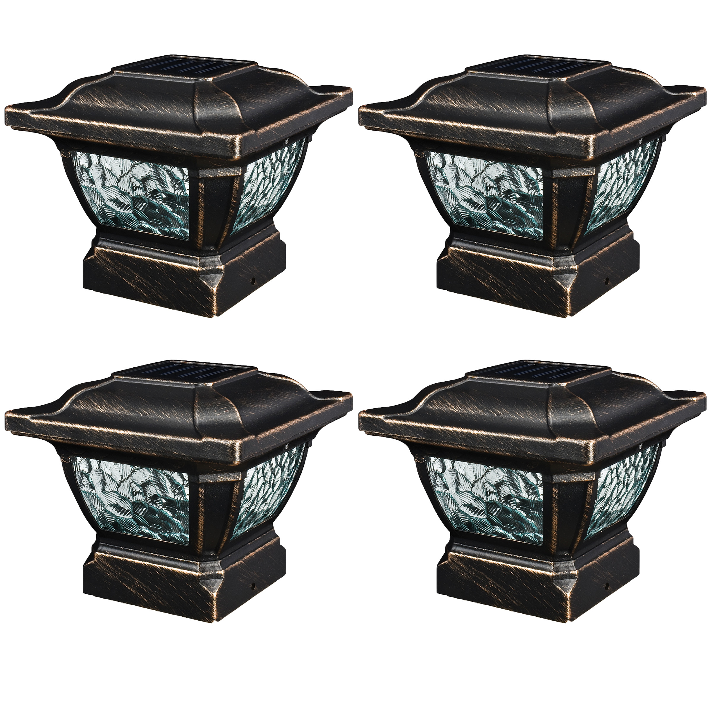 Best ideas about Solar Fence Post Lights
. Save or Pin 4 Pack Paradise Solar Metal Outdoor Garden 3 6" Fence Post Now.