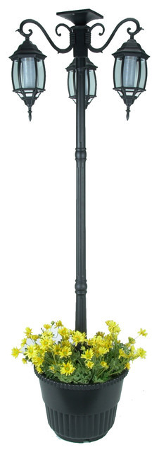 Best ideas about Solar Lamp Post With Planter
. Save or Pin Pier Surplus Eliza Solar LED Lamp Post and Planter Black Now.