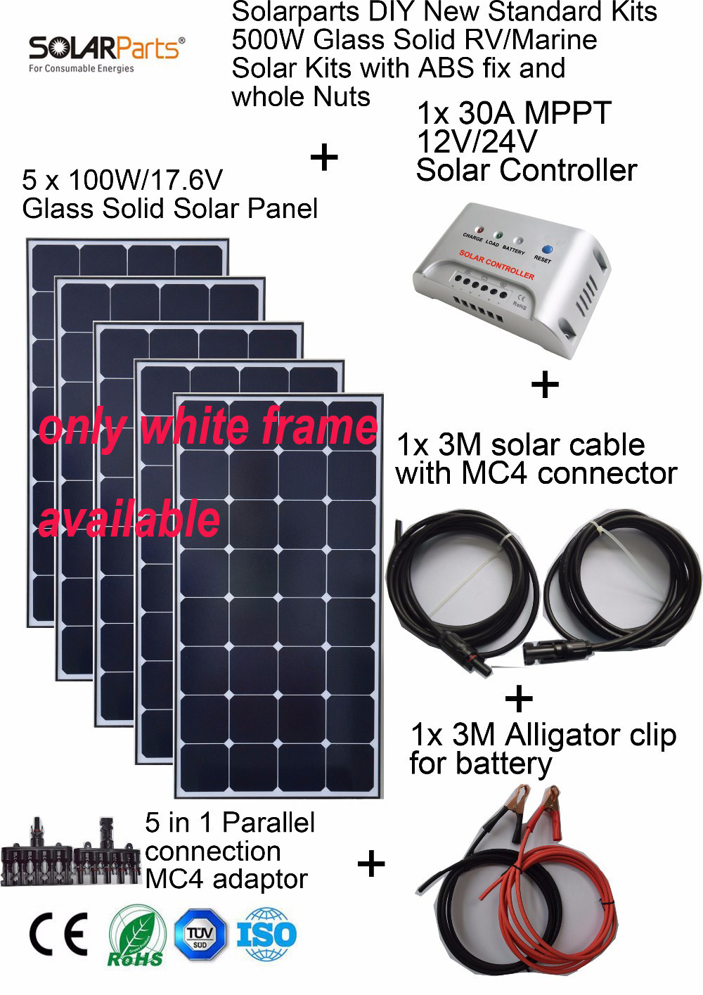 Best ideas about Solar Led Light Kit DIY
. Save or Pin Aliexpress Buy Solarparts 5x100W Monocrystalline Now.