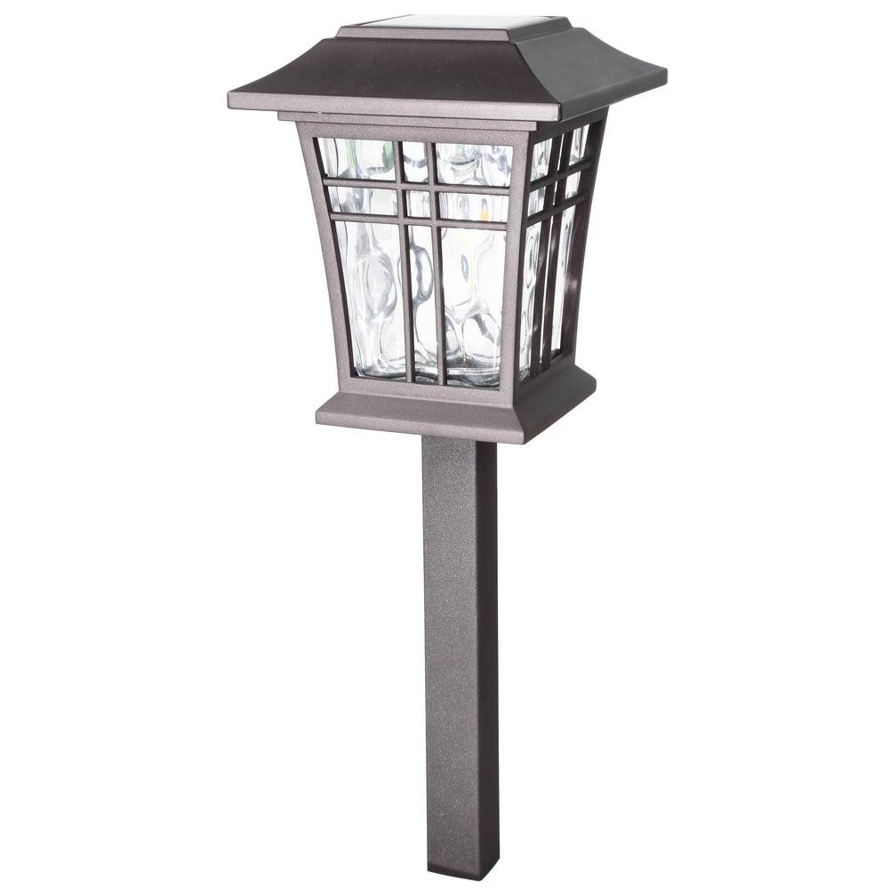 Best ideas about Solar Path Lights
. Save or Pin Hampton Bay Solar Bronze Outdoor Integrated LED 3000K 12 Now.