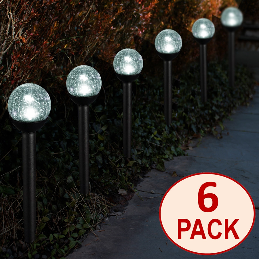 Best ideas about Solar Path Lights
. Save or Pin Solar Powered Black Path Lights 2 5” Crackle Glass Path Now.