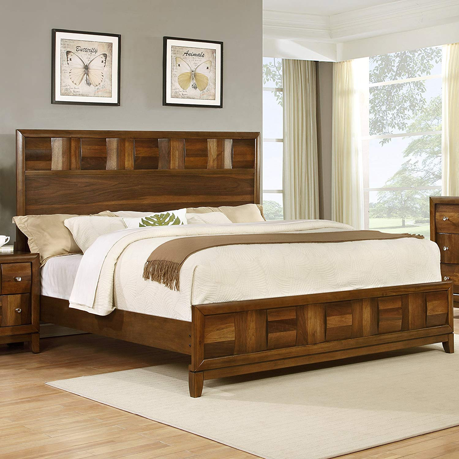 Best ideas about Solid Wood Bedroom Sets
. Save or Pin Roundhill Furniture Calais Solid Wood Construction Bedroom Now.