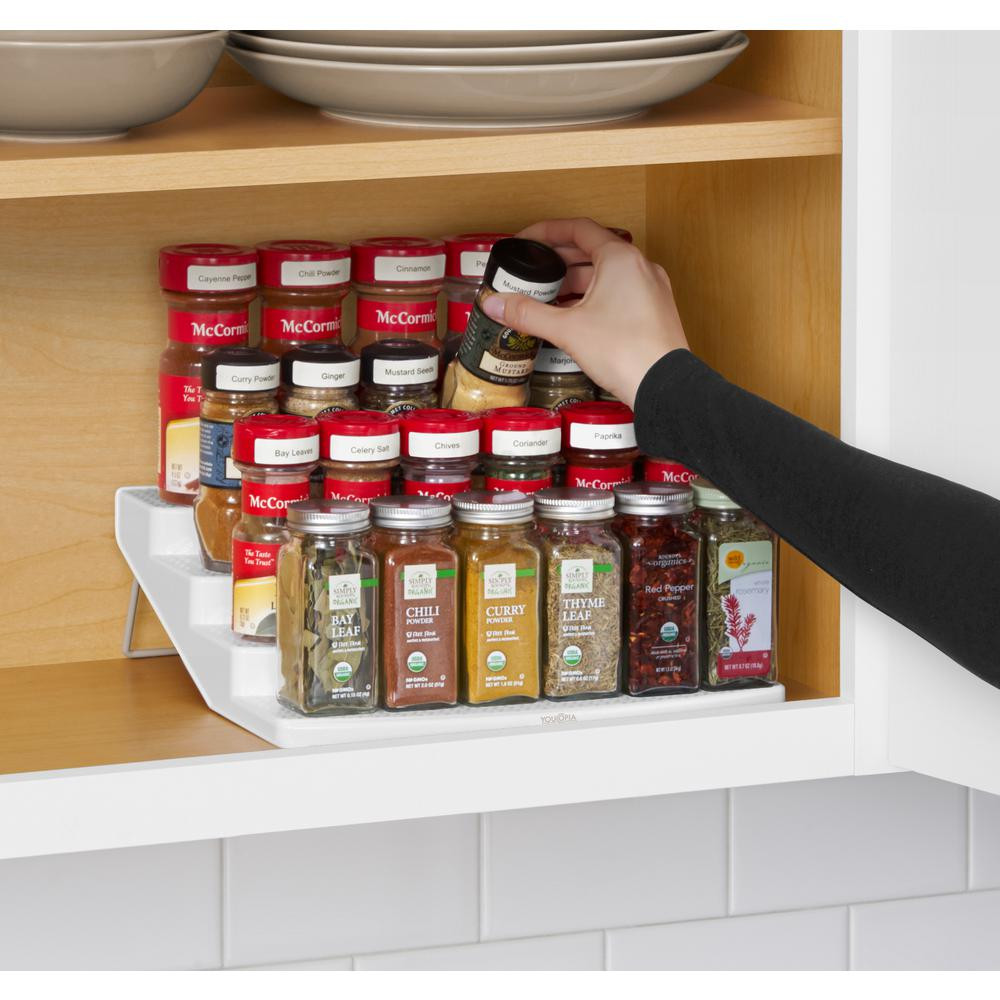 Best ideas about Spice Cabinet Organizer
. Save or Pin YouCopia SpiceSteps 4 Tier Cabinet Spice Rack Organizer Now.