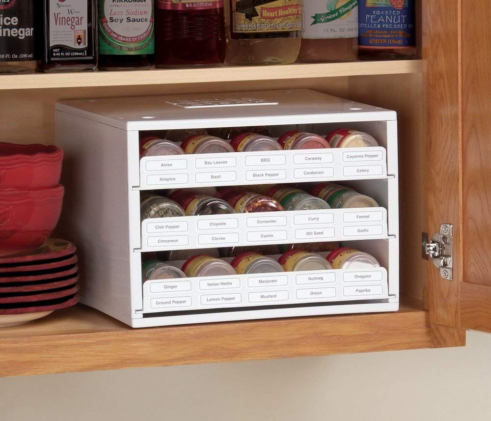 Best ideas about Spice Cabinet Organizer
. Save or Pin New Kitchen Storage Stack Organizer Spice Bottle Rack Now.