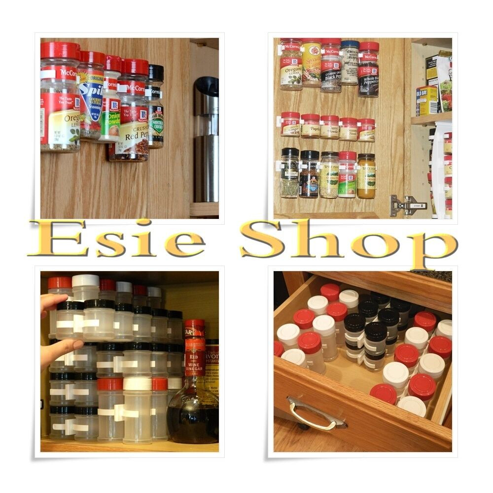 Best ideas about Spice Cabinet Organizer
. Save or Pin Organizer Rack Mount Cabinet Shelf Door Spice Clips Now.