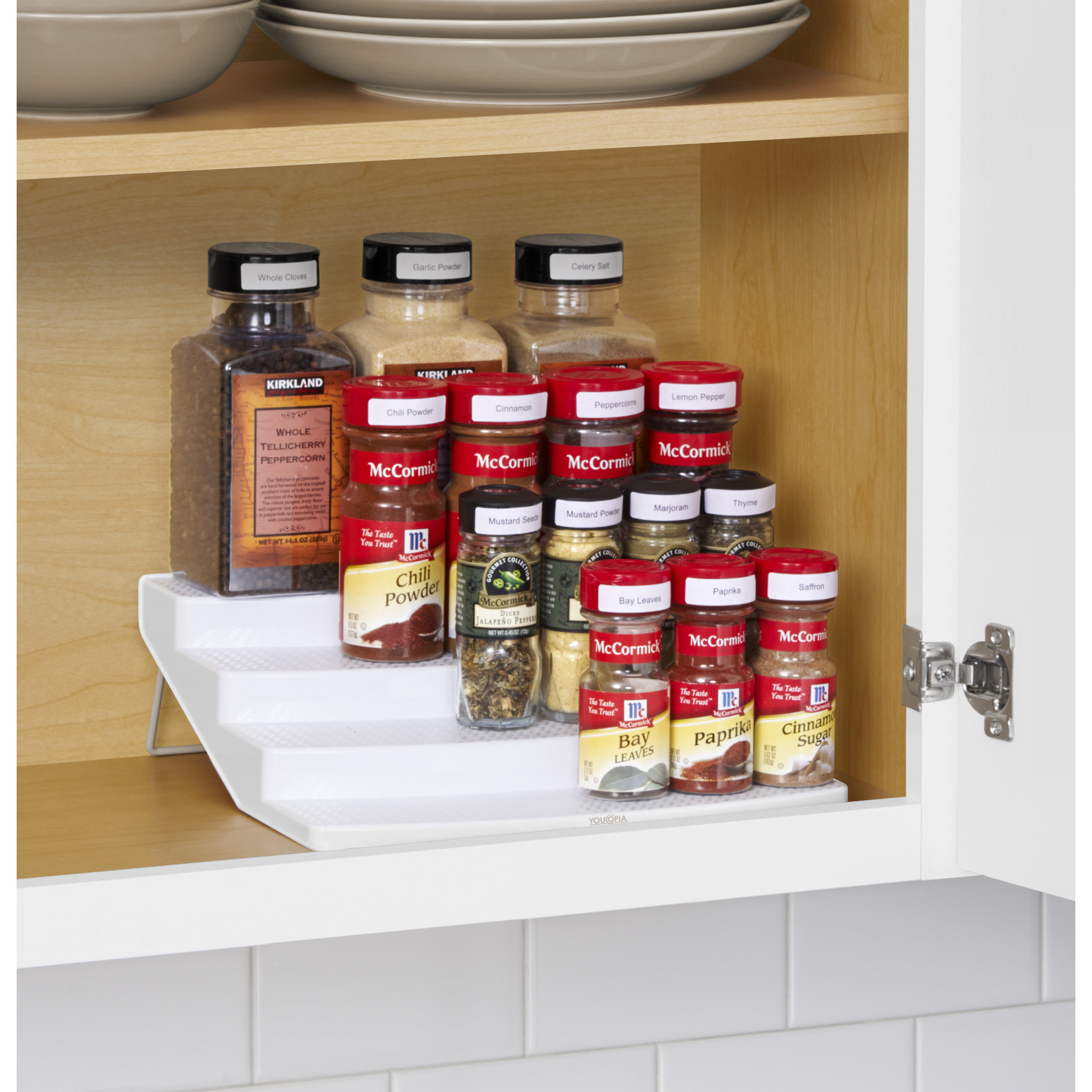 Best ideas about Spice Cabinet Organizer
. Save or Pin YouCopia Spice Steps 4 Tier Cabinet Spice Rack Organizer Now.