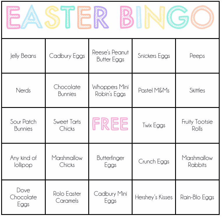 Best ideas about Spring Games For Adults
. Save or Pin Easter Candy Bingo Game Now.
