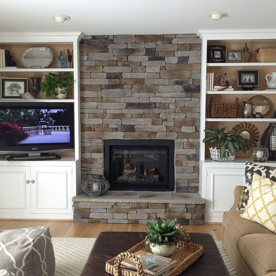 Best ideas about Stack Stone Fireplace
. Save or Pin How to Create the Stacked Stone Fireplace Look on a Bud Now.