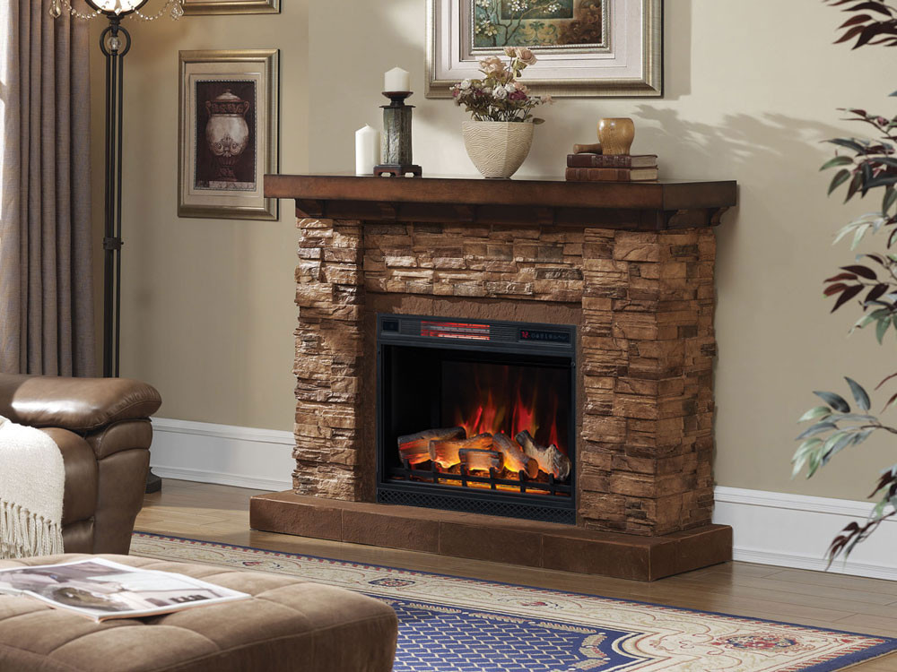 Best ideas about Stack Stone Fireplace
. Save or Pin Grand Canyon 28 In Stacked Stone Infrared Electric Now.