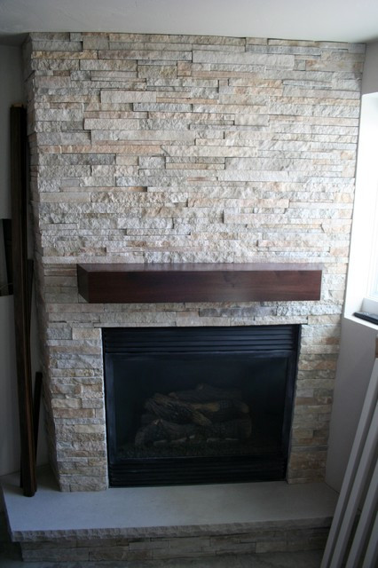 Best ideas about Stack Stone Fireplace
. Save or Pin Stacked Stone Fireplace Modern Basement Other by Now.