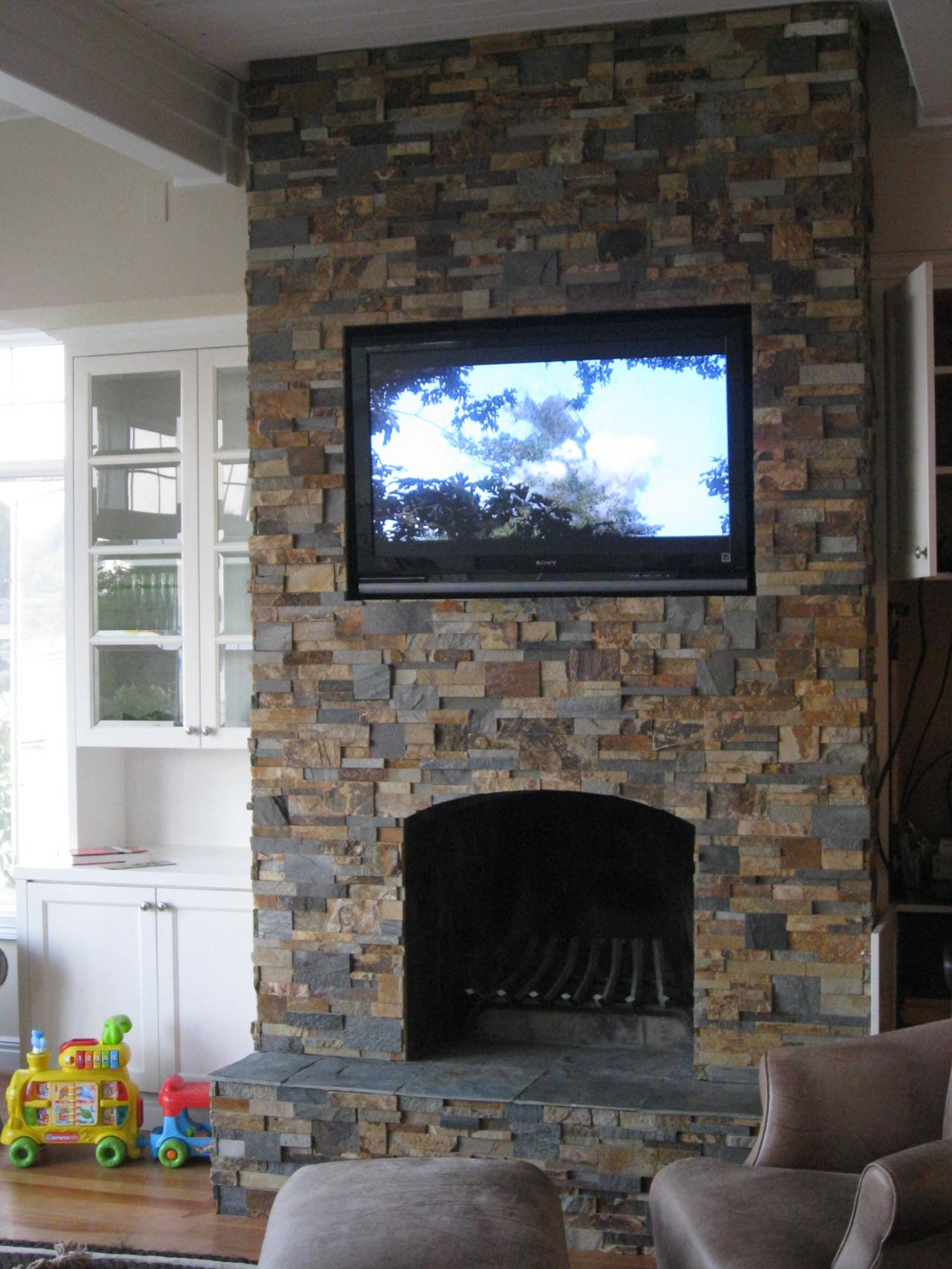 Best ideas about Stack Stone Fireplace
. Save or Pin Stacked Stone For A Fireplace Now.