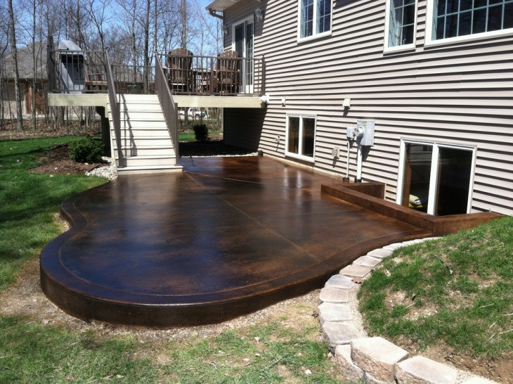 Best ideas about Stain Concrete Patio
. Save or Pin 18 Stained Concrete Patio Designs Ideas Now.