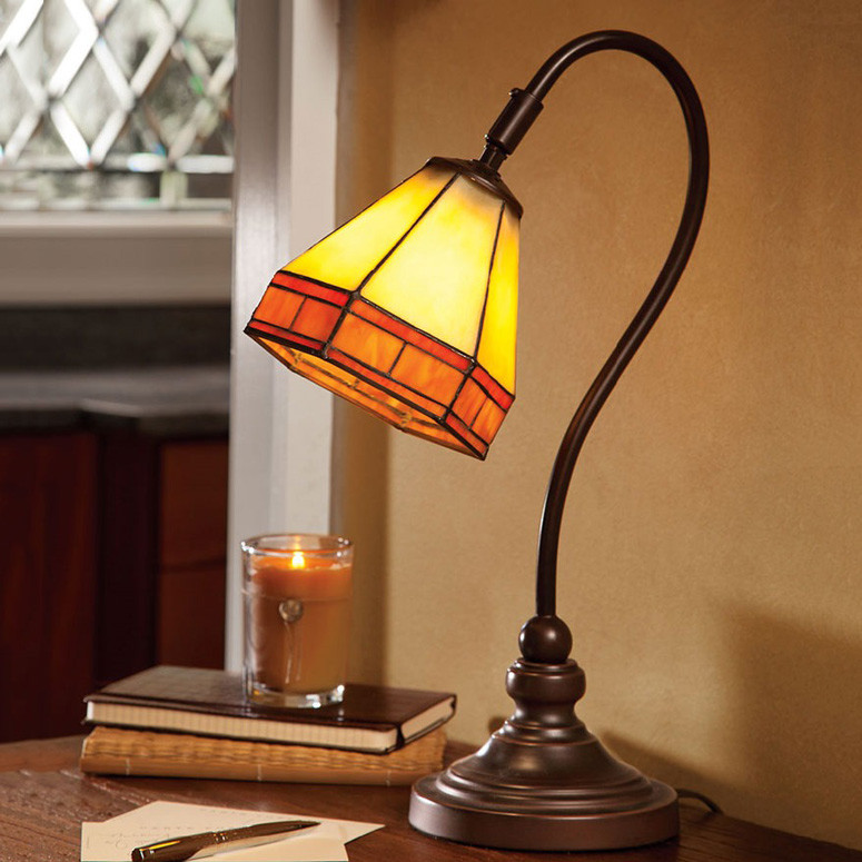 Best ideas about Stained Glass Desk Lamp
. Save or Pin Tiffany Style Stained Glass Mission Desk Lamp The Green Head Now.