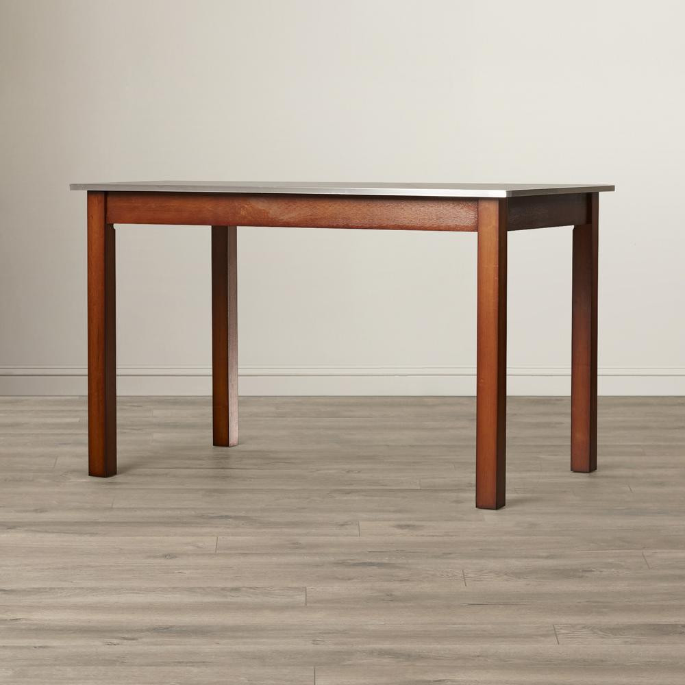 Best ideas about Stainless Steel Dining Table
. Save or Pin Carolina Cottage Carter Chestnut Brown Stainless Steel Top Now.