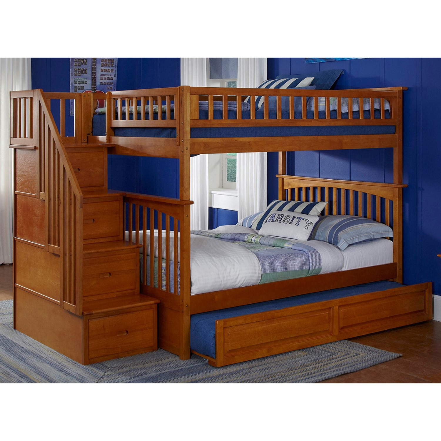 Best ideas about Staircase Bunk Bed
. Save or Pin Atlantic Furniture Columbia Staircase Full Over Full Bunk Now.