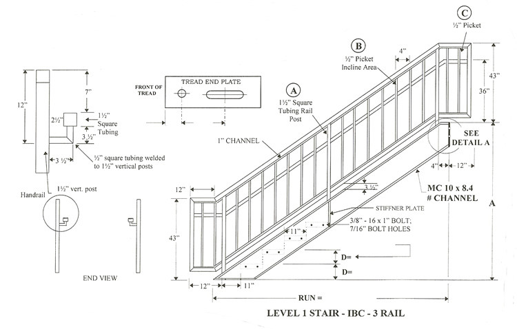 Best ideas about Staircase Handrail Code
. Save or Pin IBC Prefab Steel Stairways Now.