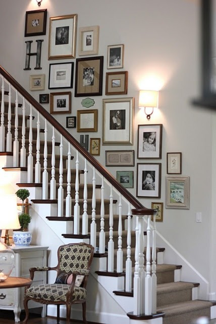 Best ideas about Staircase Wall Decorations
. Save or Pin staircase wall decorating ideas Eclectic Staircase Now.