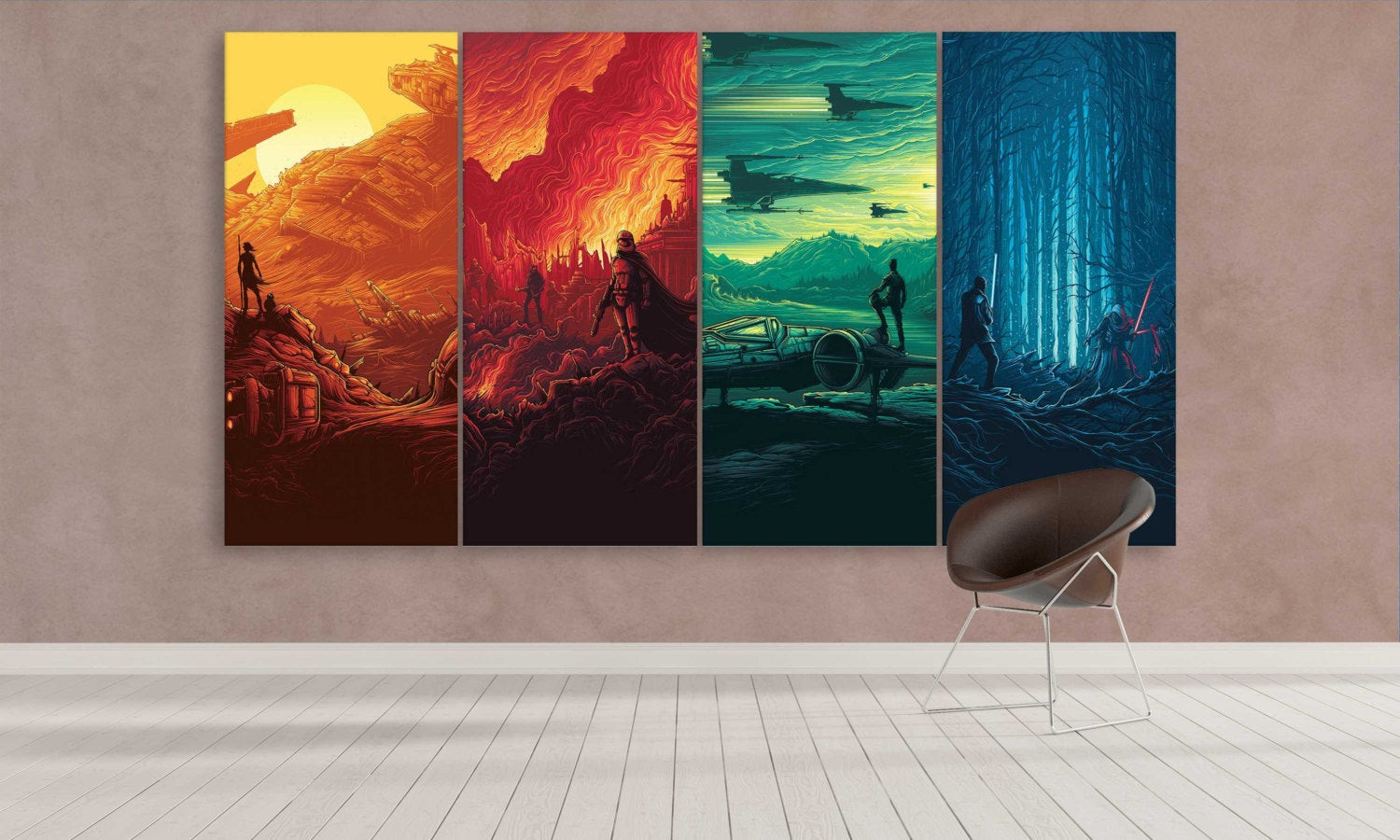 Best ideas about Star Wars Wall Art
. Save or Pin Extra Star Wars Canvas Art 4 Panel Wall by Now.
