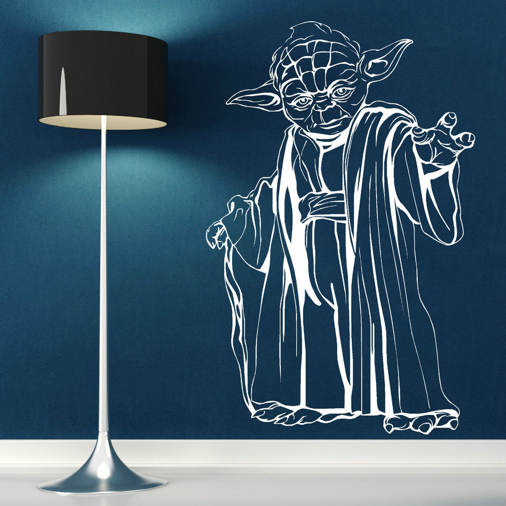 Best ideas about Star Wars Wall Art
. Save or Pin YODA STAR WARS vinyl wall art room sticker decal movie Now.