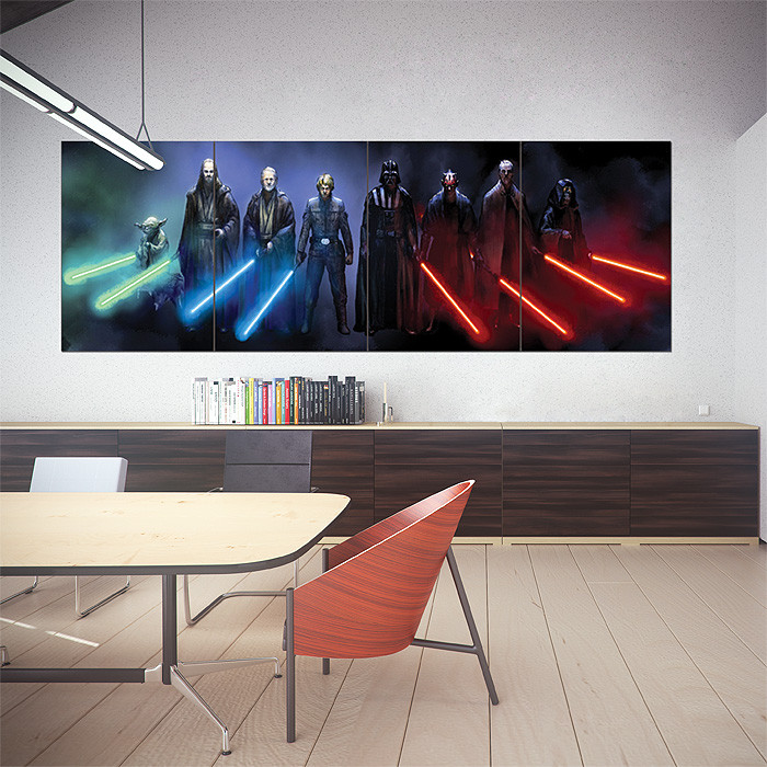 Best ideas about Star Wars Wall Art
. Save or Pin Jedi and Sith Star Wars Block Giant Wall Art Poster Now.