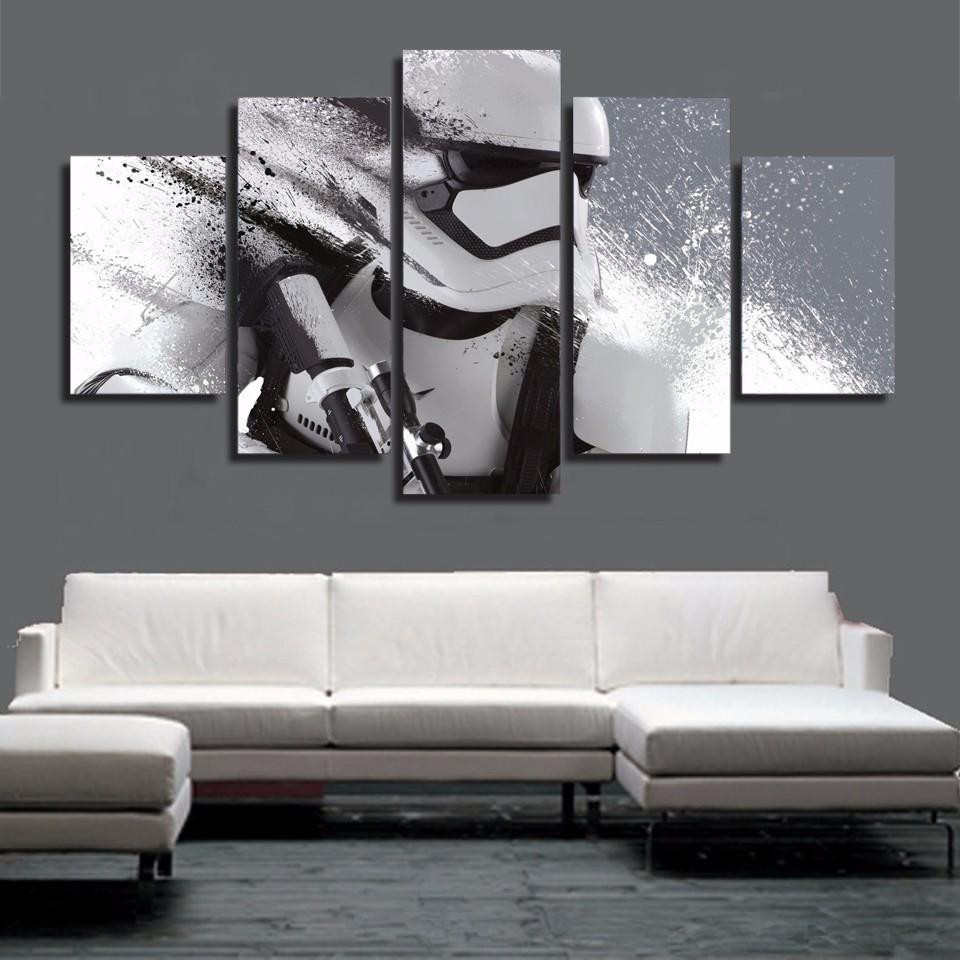 Best ideas about Star Wars Wall Art
. Save or Pin Star Wars Storm Trooper 5 piece Canvas Wall Art Print Now.