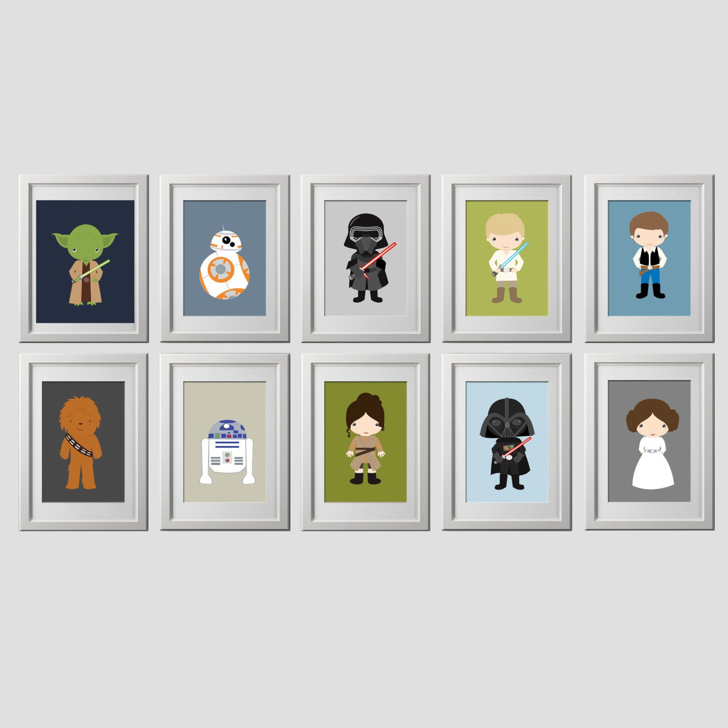 Best ideas about Star Wars Wall Art
. Save or Pin Star wars wall art prints set of 10 5x7 inch prints Now.