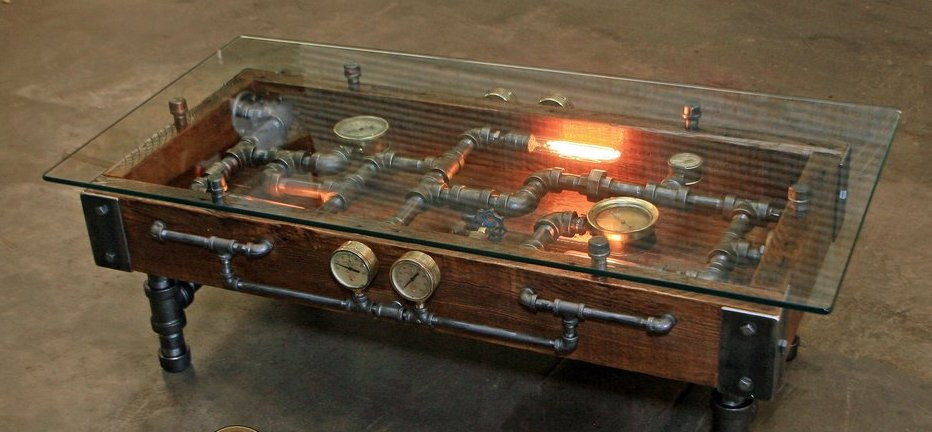 Best ideas about Steampunk Coffee Table
. Save or Pin Steampunk coffee table – Gnostalgia Now.