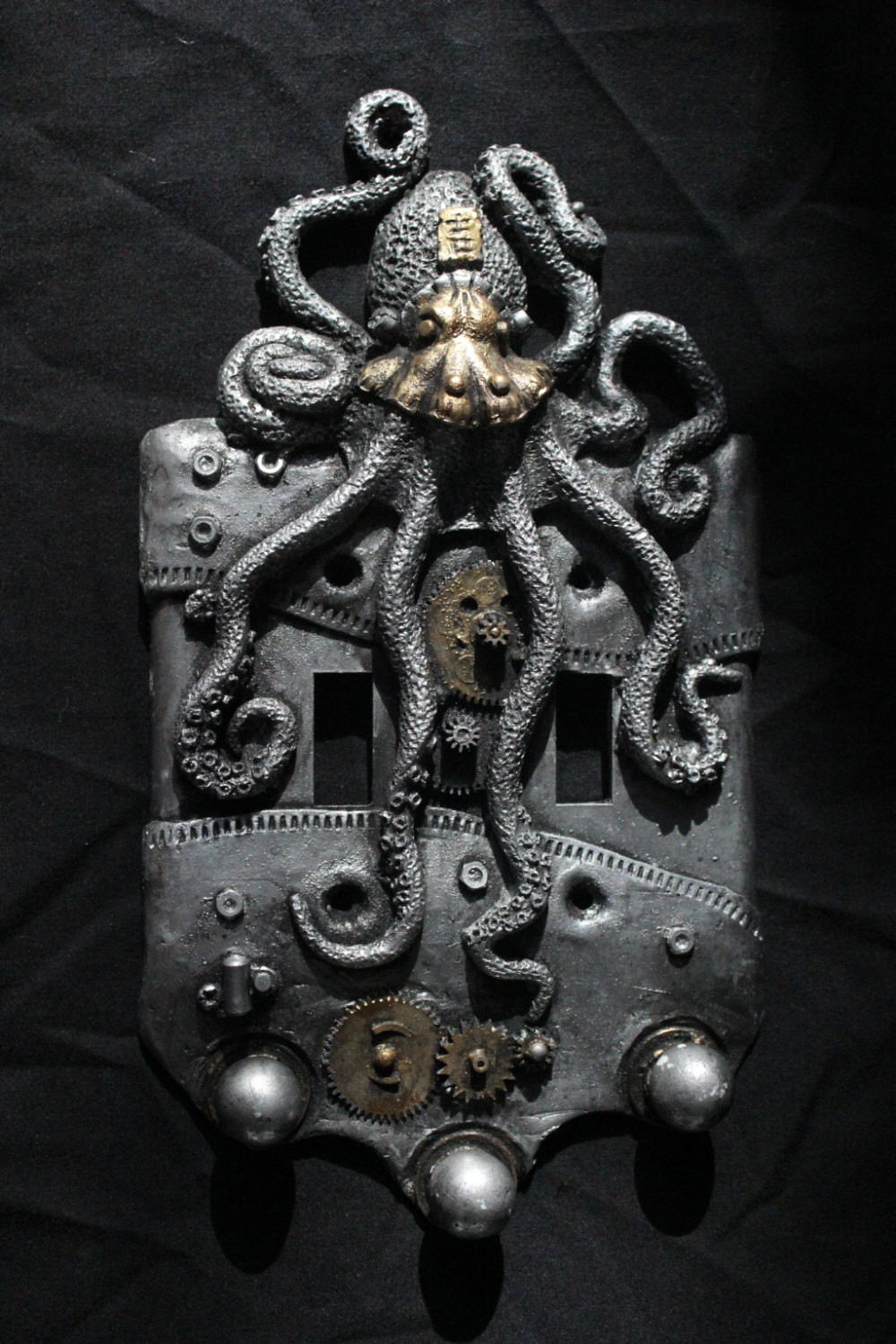 Best ideas about Steampunk Wall Art
. Save or Pin Steampunk Octopus double switch plate Wall art sculpture Now.